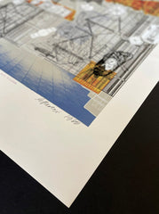 Eduardo Paolozzi signature on print