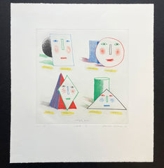 Simplified Faces State 2 David Hockney