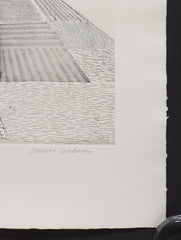 David Hockney signed etching