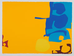 patrick Heron Blues Dovetailed in Yellow