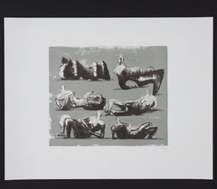 Six reclining figures Henry Moore print
