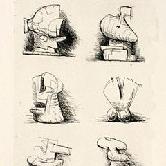 Henry Moore etching on paper
