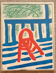 David Hockney The Red Chair for sale