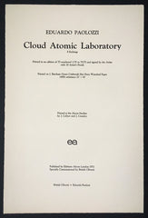 Eduardo Paolozzi Cloud Atomic Laboratory 