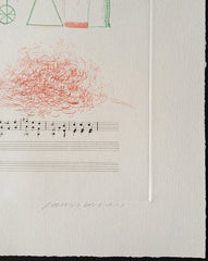 David Hockney signed print Blue Guitar