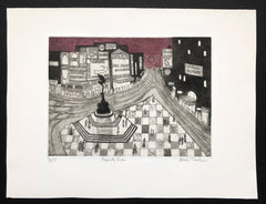 Julian Trevelyan print Piccadilly Circus