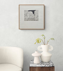 Ben Nicholson etching framed