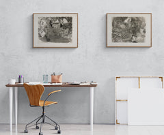 Bryan Ingham etchings framed