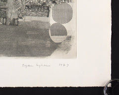 Signed etching by Bryan Ingham