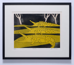julian-trevelyan-crocodiles-framed