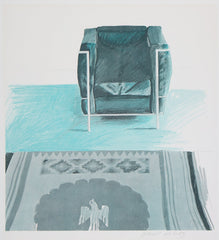 David Hockney Corbusier Chair and Rug