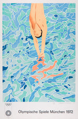 David Hockney Olympic Games Poster orinal pencil signature