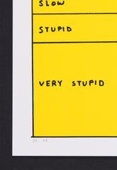 David Shrigley signed print