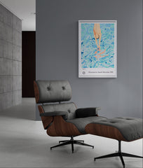 Original signed framed David Hockney in situ