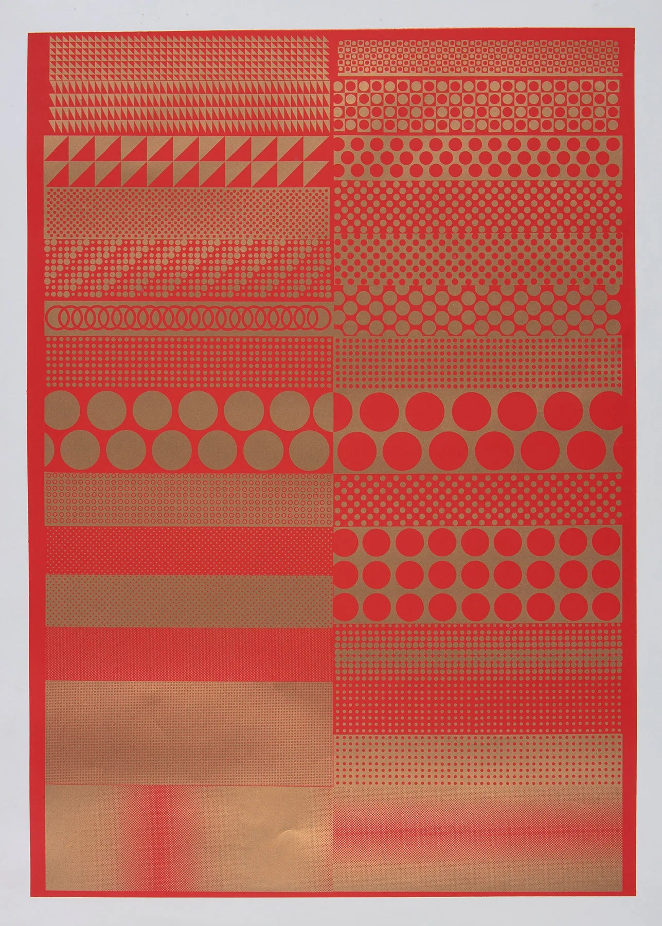 Eduardo Paolozi Unsigned Proof Red and gold