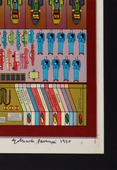 Paolozzi signed proof pen