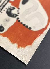 Joan Miro signature on print
