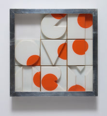 joe tilson small 3d geometry signed