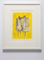 Two winged figures Lynn chadwick framed original print
