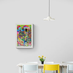paolozzi print in kitchen