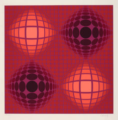 VB Rouge Red Victor Vasarely