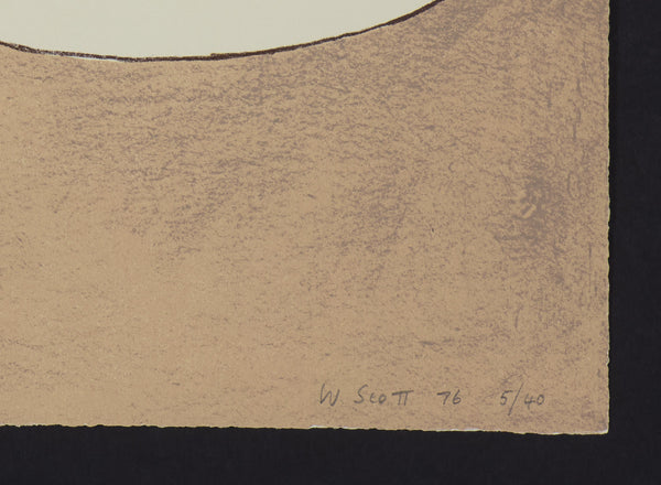 William Scott: Brown Predominating, Signed, from Summer Suite (1976 ...