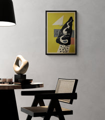 braque print with corbusier chair
