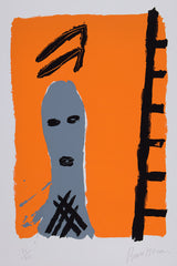 Bruce McLean man with ladder