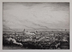 CRW Nevinson London from Parliament Hill