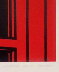 Caulfield signed screenprint