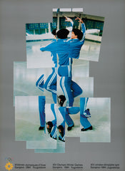 David Hockney The Skater, XIV Olympic Winter Games 1984, Sarajevo Poster