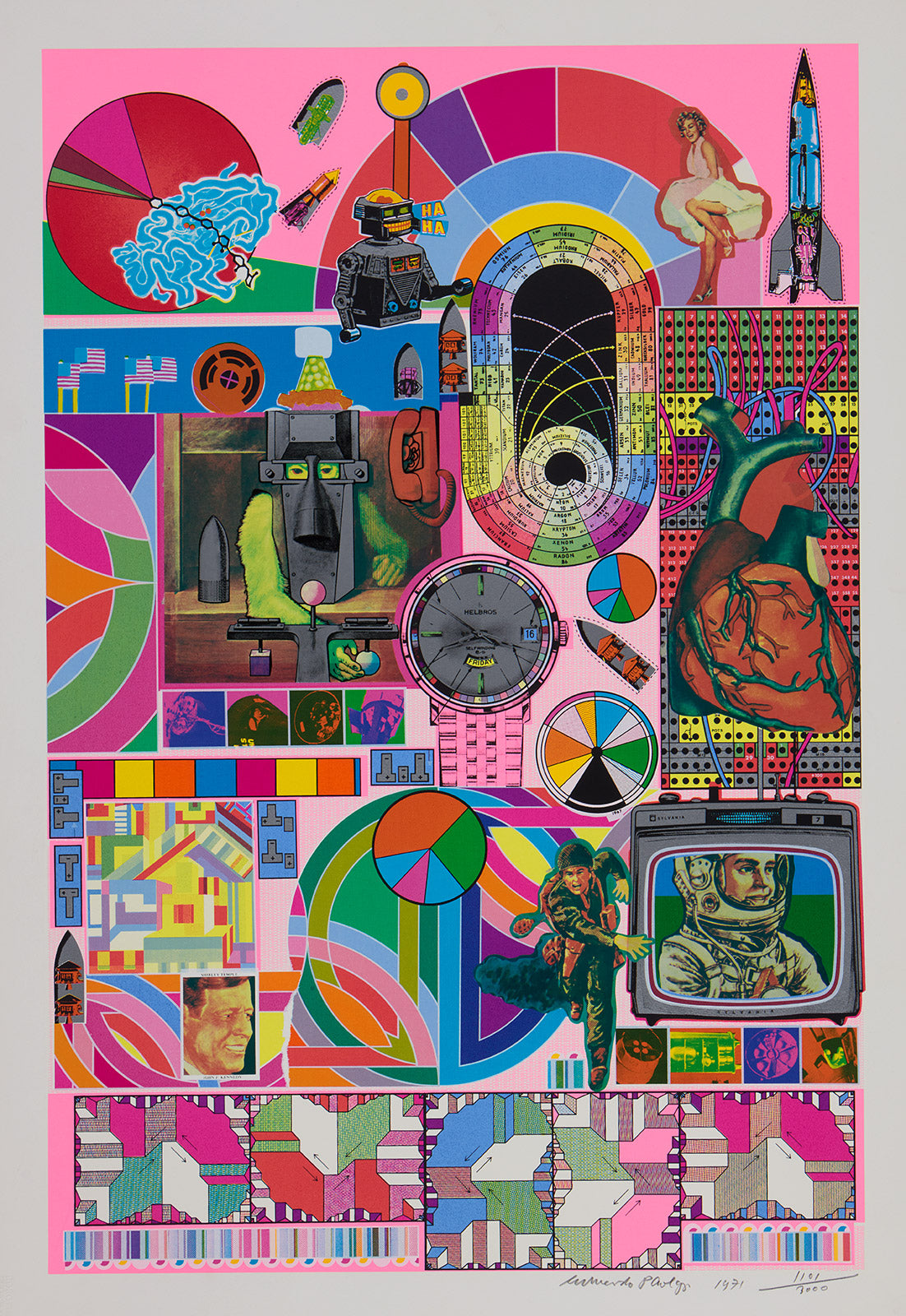 paolozzi bash neon pink