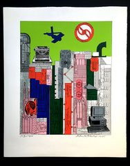 Eduardo Paolozzi print for Olivetti
