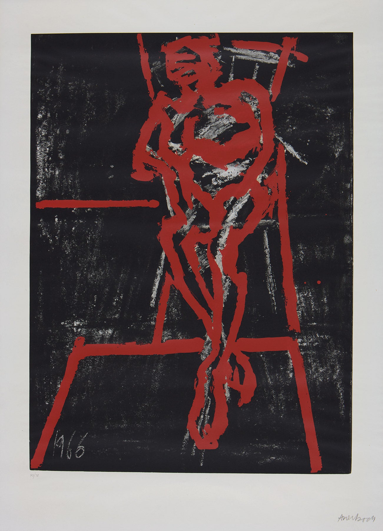 Frank Auerbach Seated Figure 1966