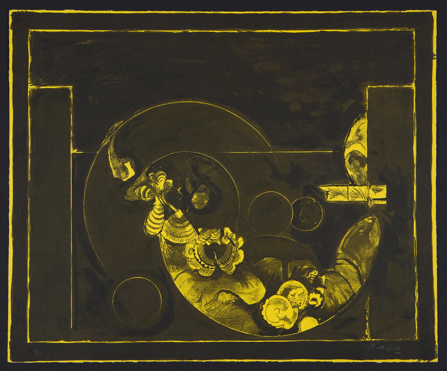 Graham Sutherland  Life on Wood lithograph