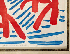 David Hockney xerox print signed