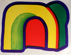 Howard Hodgkin Arch Composition with Red