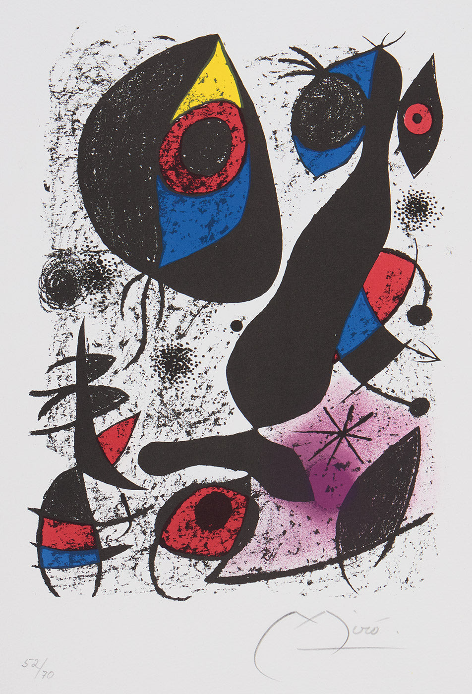 Miro a'Lencre 1972 signed print