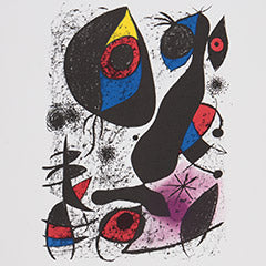 Joan Miro a lencre 1972
