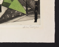 Julian Trevelyan signed etching