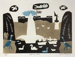 Julian Trevelyan St James Park (1969) print for sale