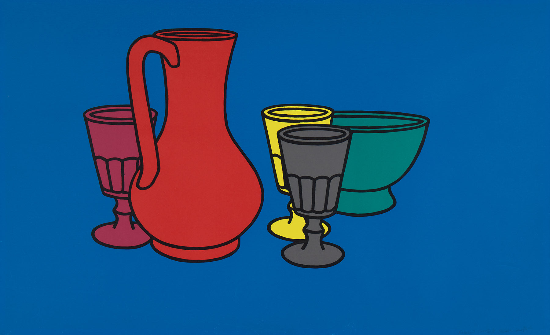 Patrick Caulfield Coloured Still Life 1967 Signed Screenprint patrick-caulfield-coloured-still-life-1967-signed-screenprint