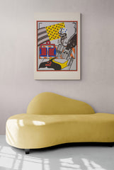 Peter Phillips print with sofa