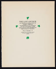 Robert Gibbings The Lost Anchor folder back