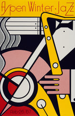 Roy Lichtenstein Aspen Winter jazz poster