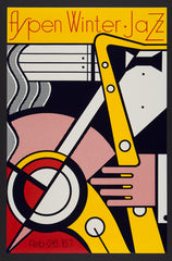 Aspen Winter jazz poster Roy Lichtenstein 