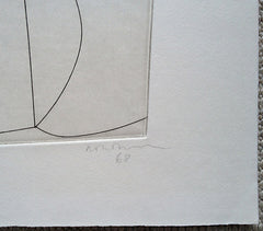 Ben Nicholson etching signature