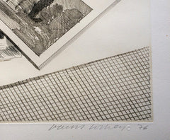 David Hockney pencil signed print