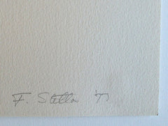 Frank Stella signature