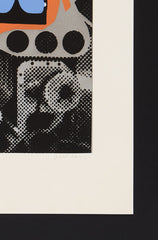 Gerald laing signature screenprint